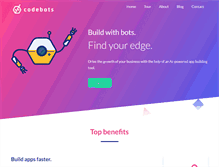 Tablet Screenshot of codebots.com